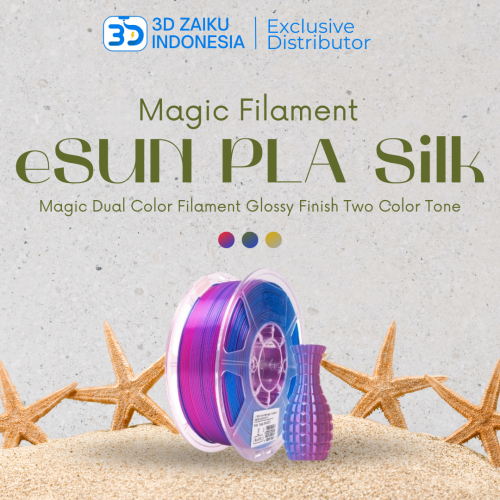 eSUN PLA Silk Magic Dual Color Filament Glossy Finish Two Color Tone